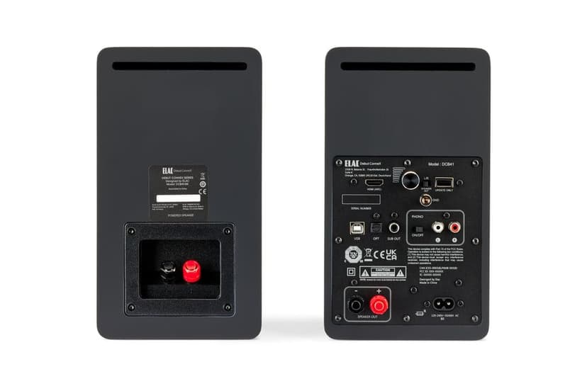 ELAC Debut ConneX DCB41 Compact Speakers for Audio Playback via HDMI, USB, Phono & Bluetooth, Excellent Sound & Premium Design, 1 Set of Active Speakers Black - 6