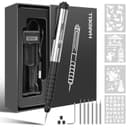 Mini Wireless Engraving Pen USB Rechargeable Rotary Tool for Metal Glass Wood Jewelry Black - 1