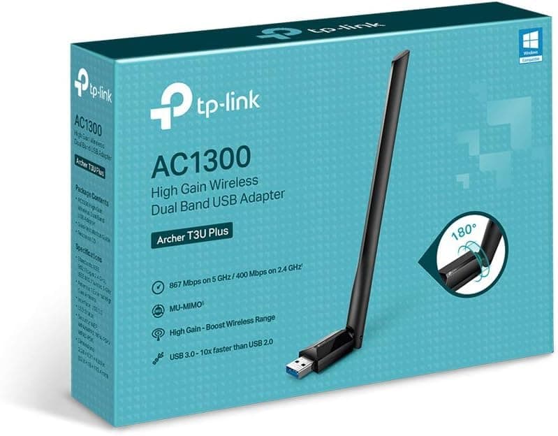TP-Link Archer TX30U Plus AX1800 USB WiFi Dongle for PC, 6 Dual Band WiFi Adapter for PC with 2 Adjustable Antennas,3.0,MU-MIMO and OFDMA,Encryption Security,Plug and Play - 9