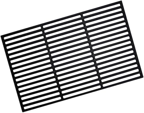 Daromigo 42 x 28 cm, griglia in ghisa smaltata, griglia rettangolare in ghisa smaltata, accessorio per barbecue, barbecue a gas, barbecue a carbonella e molto altro ancora, per barbecue a gas,
