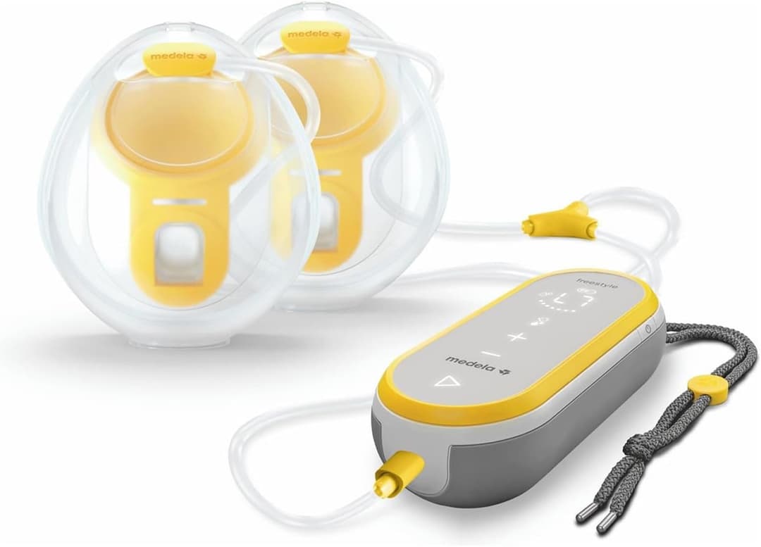 Medela Freestyle Hands-Free Breast Pump, Portable and Discreet Electric Dual Breast Pump with App Connectivity, Yellow