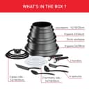Tefal Ingenio Daily Chef On 20 Piece Set, Pots & Pans Set, Stackable, Easy Cleaning, Non-Stick Coating, Removable Handle, Heat Indicator, All hobs Compatible Including Induction, L7619402 - 2