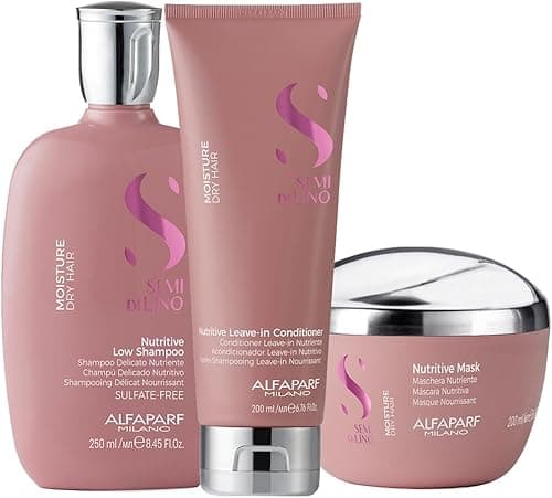 Alfaparf Milano Semi Di Lino Moisture Nutritive Shampoo 250ml Conditioner 200ml Mask 200ml