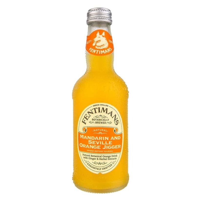Fentimans - Mandarin & Seville Orange Jigger 275ml Glass Bottle - Pack of 6 - 2