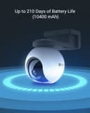 EZVIZ 2K Battery Camera Wireless Outdoor, No Subscription, Solar Panel Compatible, Auto Tracking, Human Detection, 360° Pan Tilt, Color Night Vision, Two Way Audio, Alarm, Alexa Google Control(CB8) - 3