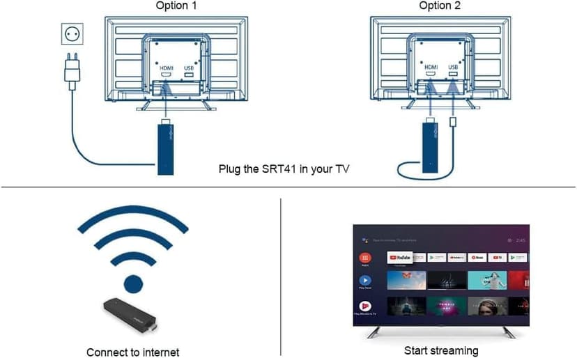 Strong SRT41 | TV Stick | 4K UHD | HDMI | Google TV | Google Games Store | Netflix | First Video | Disney+ | Youtube | - 7