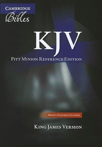 KJV Pitt Minion Reference Bible, Brown Goatskin Leather, …