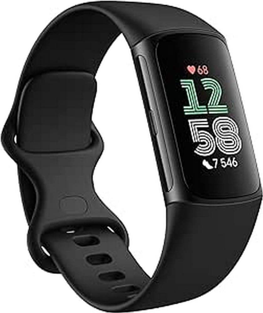 Fitbit Google Charge 6 Activity Tracker Includes a 6 Month Premium Membership, 7 Days Battery Life, Google Wallet and Maps