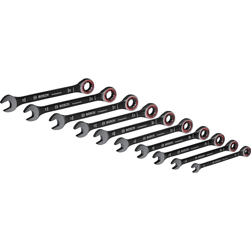 Bosch Professional set de clés mixtes 10 pièces (8/10/12/13/14/15/16/17/18/19 mm, sac) - Set Amazon Exclusive