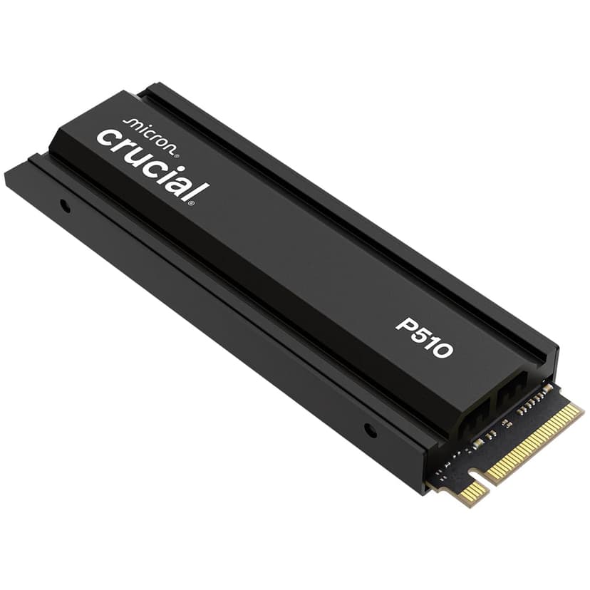 Crucial P510 2TB SSD NVMe M.2 PCIe 5.0 x4 Gen5 with Heatsink, Read/Write Speeds up to 10,000/8,700 MB/s, Desktop PC and PS5 Compatible, Solid State Drive - CT2000P510SSD5-01 - 1