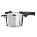 Fissler Vitaquick Jeu D’autocuiseurs, 3 Pièces (1 Faitout-autocuiseur 4,5 l + 1 Poêle-autocuiseur 2,5 l 22 cm), Compatible Induction, Métallique, Argenté - 2