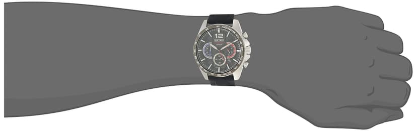 Seiko Mens Analogue Quartz Watch with Silicone Strap SSB347P1 - 4