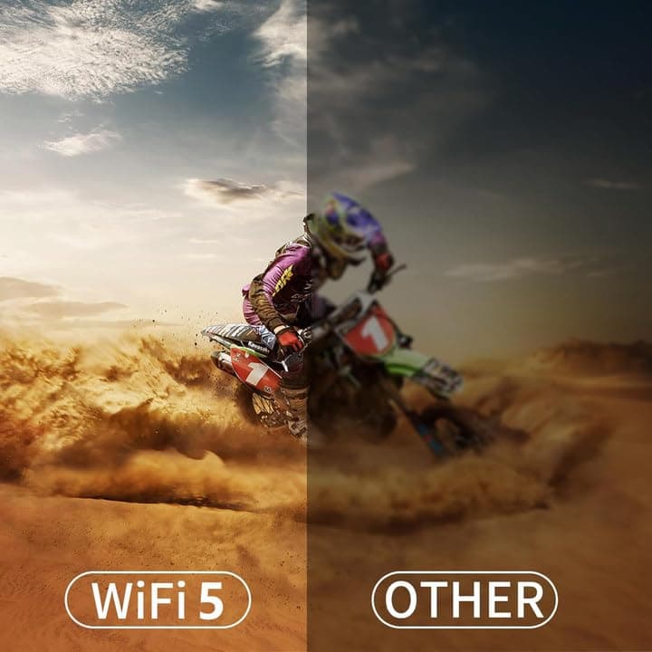 LQWELL HY300 PRO Mini Projector, 4K 1080P Support, with Android 11, WiFi 6, Bluetooth 5.0, Supports Airplay & Miracast, Portable Home and Outdoor, for Android/iPhone/PC/Mac/Switch - 3