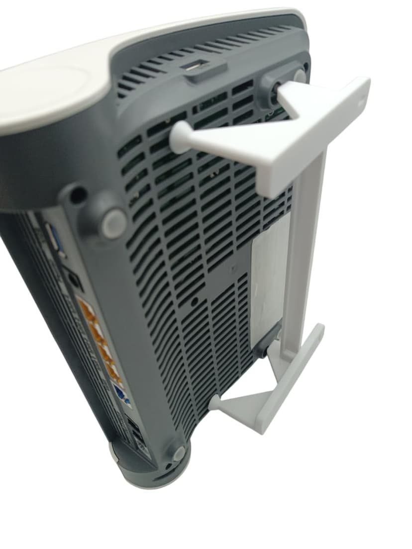 Wall mount for Fritzbox 7590 AX 7590 7690 Fritz Box 7590 AX | Holder - three-piece incl. mounting material screws and dowels - 4