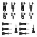Ensemble de 2 bras d'extension réglables pour bras panoramiques, support de joints fixes pour caméra avec vis courte et longue pour GoPro Hero 10, 9, 8, 7, 6, 5 et autres caméras d'action - 1