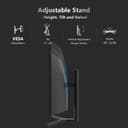 Z-Edge 34 Inch Ultrawide Curved Gaming Monitor 165Hz 1ms MPRT, 3440x1440 UWQHD, 21:9 VA Panel, Tilt Swivel Height Adjustable, FreeSync, DisplayPort (165Hz) HDMI (100Hz), PIP & PBP, Black - 6