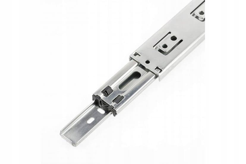 GTV Glissières de tiroir H45 Versalite Plus+, guidage à billes avec amortissement, hauteur = 45 mm, mécanisme de fermeture amortie, capacité de charge de 40 kg, installation facile et rapide - 3
