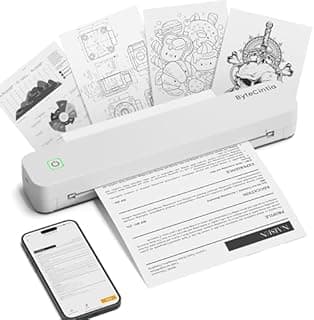 ByteCintia Portable Printer for Travel, C80 Bluetooth The…