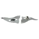 vhbw 2X Replacement Blade Compatible with Robomow RC304u, RC306, RC308, RC308PRO, RC304PRO Cordless Lawnmower - Cutter Blades, Silver, Stainless Steel - 2
