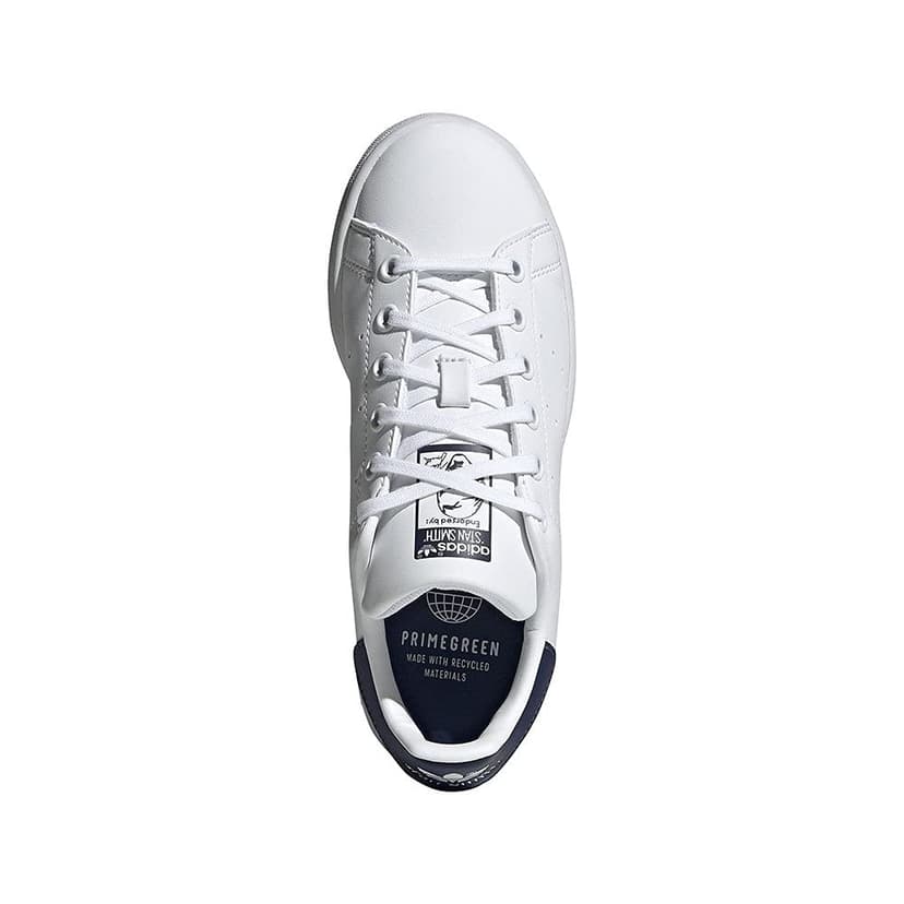 adidas Stan Smith Chaussures Unisexes pour Adulte, Blanc, Bleu foncé (FTWR White FTWR White Dark Blue), 39 1/3 EU - 6