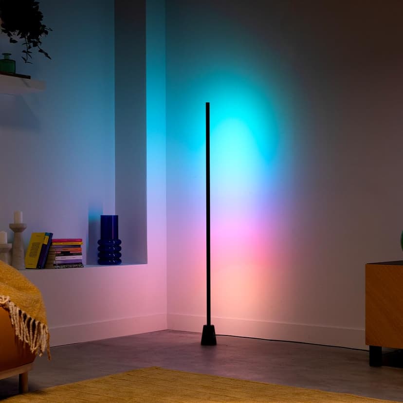 WiZ Gradient Floor Light – RGBIC Displays Multiple Colors at Once – Easy Setup and Sleek Design – Connects to Your Wi-Fi - Voice/App Control, Works with Google Home, Alexa and HomeKit​​ - 4