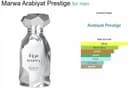Arabiyat Prestige Marwa Eau de Parfum 100 ml Argent pour Homme Sans Emballage Emballage Uniquement Fabriqué aux Émirats Arabiyat - 2