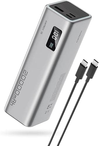 CUKTECH 15 SE 85W Totale Batterie Externe 20000mah Power Bank, 3 Ports PD 3.0 USB C 65W Batterie Externe Charge Rapide, Batterie Portable pour Ordinateur Portable/MacBook/iPad/iPhone 17/16/Samsung S24