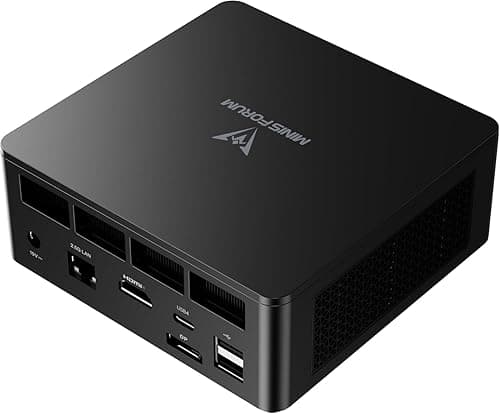 MINISFORUM UM760 Slim Mini PC AMD Ryzen 5 7640HS 6 Cores/12 Threads up to 5.0GHz, 16GB DDR5 RAM 1TB PCIe4.0 SSD, HDMI/DP/USB4 Outputs, 2.5G LAN, WiFi 6E, BT5, AMD Radeon 760M