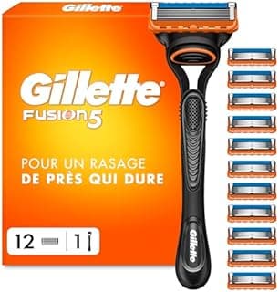 Gillette Fusion5 Razor for Men, 1 Gillette Razor, 12 Repl…