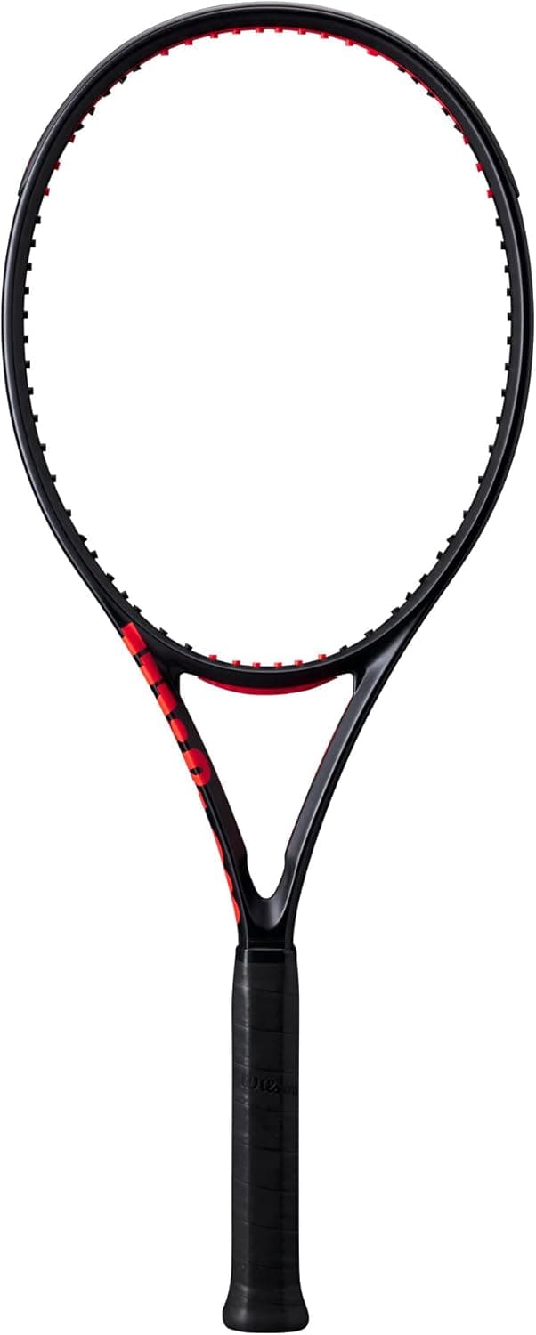 Wilson Clash 100UL V3 Tennis Racket, Ultra-Lightweight and Arm-Friendly, Provides Balanced Comfort and Powerful Shots, Colour: Black, Size: 2 - 1