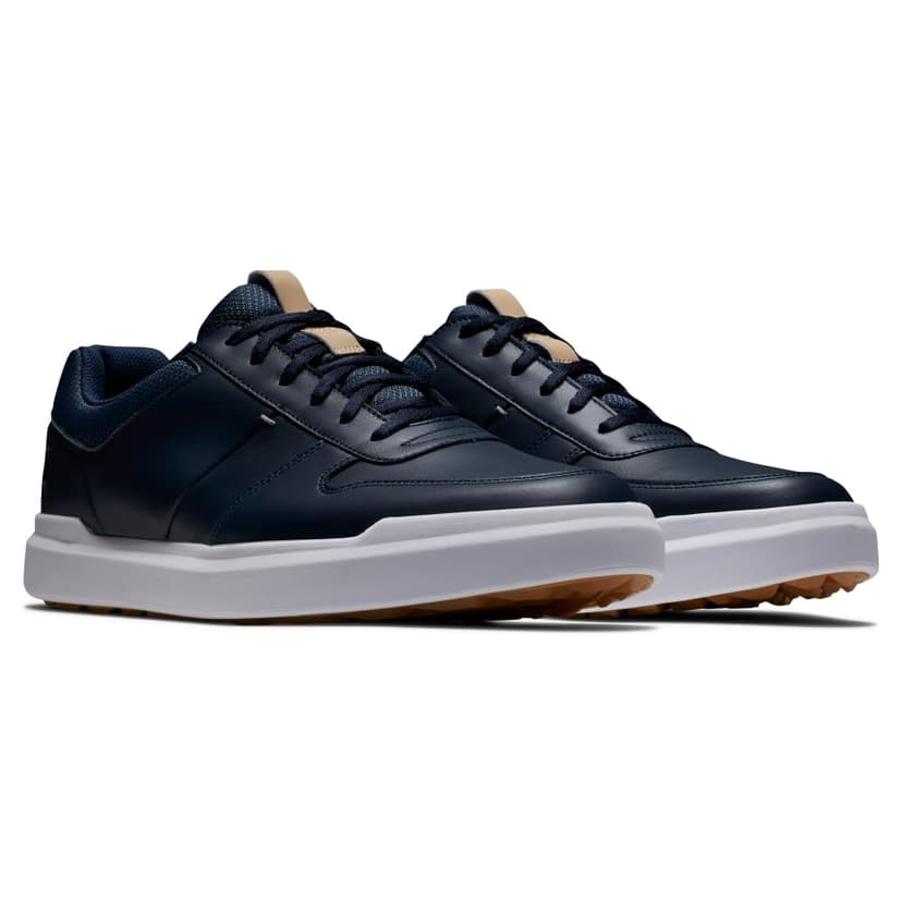 FootJoy Men's Contour Casual Golf Shoe, Navy White Tan, 39 EU - 5