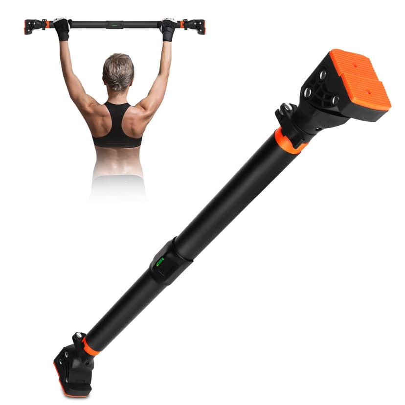 Barre de Traction, Barre de Traction sans Fixation, Barre de Tractions Porte,Installation sans Vis, Chargeable Jusqu'à 200 kg, Convient pour Une Largeur de Porte 72 cm-110 cm - 1