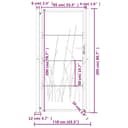 vidaXL Garden Gate/Fence - 105x205 cm Anthracite Steel - Laser Cut Design - Outdoor/Patio - 3