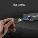 TP-Link EH210 Gigabit Ethernet Splitter 1000Mbps Gigabit Speed 1 to 2 Compatible with Cat 8/7/6/5/5 Ethernet Cables, Aluminium Alloy Casing, Plug & Play - 5