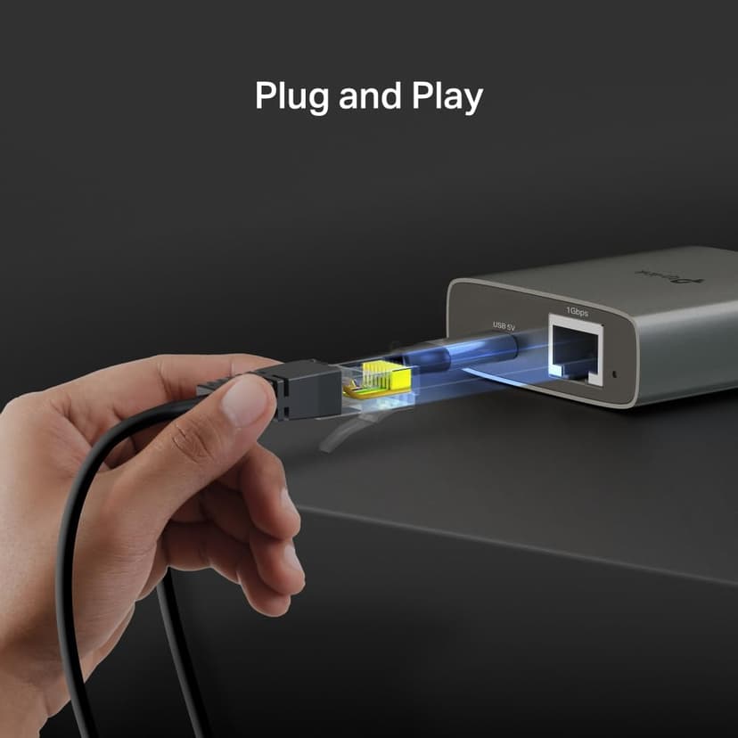 TP-Link EH210 Gigabit Ethernet Splitter 1000Mbps Gigabit Speed 1 to 2 Compatible with Cat 8/7/6/5/5 Ethernet Cables, Aluminium Alloy Casing, Plug & Play - 5