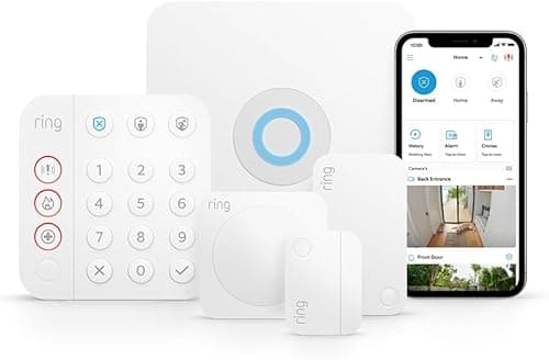 Ring Alarm Pack - S by Amazon | Smart home alarm security system with optional Assisted Monitoring - No long-term commitments | Works with Alexa