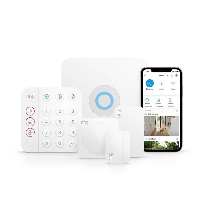 Ring Alarm Pack - S by Amazon | Smart home alarm security system with optional Assisted Monitoring - No long-term commitments | Works with Alexa - 1