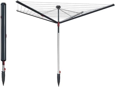 Vileda Sun-Rise Compact Outdoor Rotary Washing Line, No m…