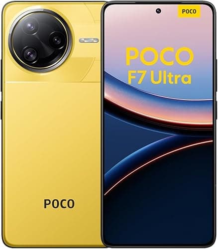 POCO F7 Ultra Smartphone, 12+256, Yellow, 5300mAh Battery, 120W HyperCharge, Xiaomi HyperAI