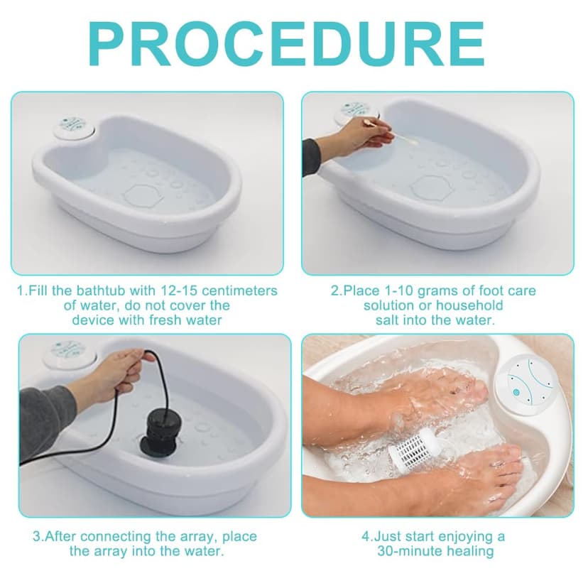 Ionic Detox Foot Bath, Detox Electric Foot Bath, Ionic Foot Spa Machine for Bathing Feet Ionic Detox Portable (No Tub) - 2