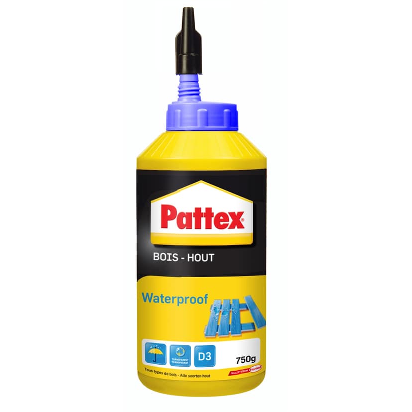 Pattex Bois Waterproof - Wood Glue - 750 g Bottle - 1