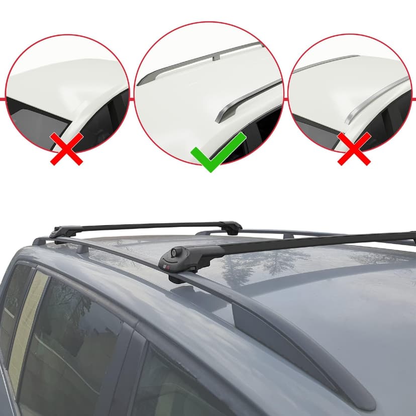 Compatible with Citroen Berlingo 2019-2023 Roof Rack ACE-1 Roof Rack Pack Rack Black - 2