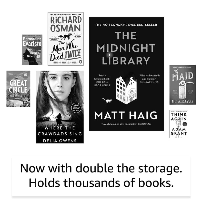 Certified Refurbished Kindle (2022 release) | The lightest and most compact Kindle, now with a 6", 300 ppi high-resolution display and double the storage, with ads, Denim - 5