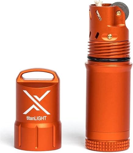 Exotac titanLIGHT Briquet Rechargeable, Orange