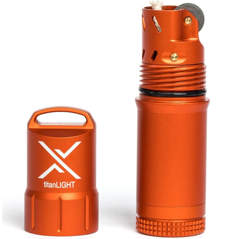 Exotac titanLIGHT Briquet Rechargeable, Orange - 1