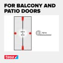 tesa Insect Stop Magnetic Curtain - self-Closing - Insect Screen Curtain with Magnets for Balcony and Patio Doors - for Easy Installation Without Drilling - 2.1 m x 0.9 m - 4