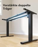 HUANUO Standing Desk Frame, Electric Standing Desk Legs with Brushless Motor, Height-Adjustable Desk Frame with 100kg Compatible with tabletops up to 220 x 90 cm For sit-stand desk frames only - 7