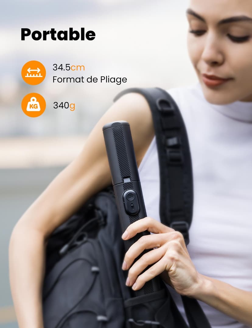 ANXRE 71"/180cm Phone Tripod Monopod, NT79 Extendable Selfie Stick Tripod for Cell Phone＆Camera, Mobile Tripod Stand for Filming, Tripod Stand Holder Compatible with Smartphone Camera - 6