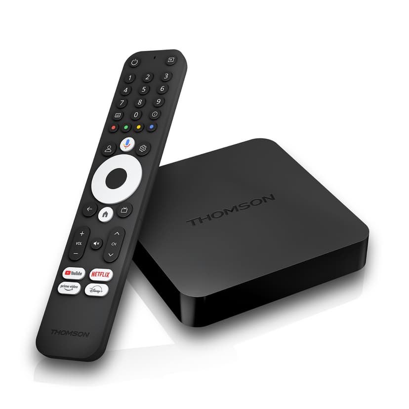 THOMSON Streaming Box 240, Google TV, 4K UHD, Commande vocale, Google Cast, Dolby Atmos, Dolby Digital Plus, Bluetooth 5.0, HDMI 2.1, HDR10, Wi-FI, 2 GB RAM, 8 GB Stockage - 4