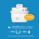 Philips Water Replacement Filter Cartridges Taste+, 3-Pack, Reduces MICROPLASTICS, Chlorine, LIMESCALE, Heavy Metals, Packaging May Vary, Compatible with Brita* - 2